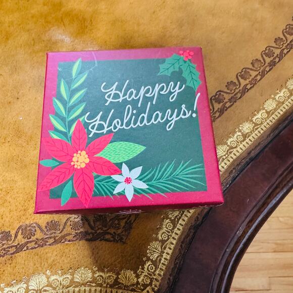 Pier One 2019 Li Bien Snowman Ornament Happy Holiday Reverse Painted Glass NEW - Picture 8 of 8